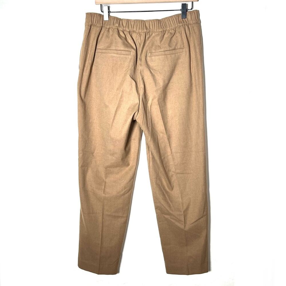 Loft tan brown straight leg pleated dress pants size medium M B140 - Picture 4 of 4